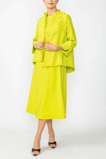 Lime One Button Jacket